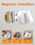 Magnetic LED Wall Lamp - Cordless Task Lighting