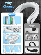 Portable Neck Fan - Stay Cool Hands-Free Anywhere